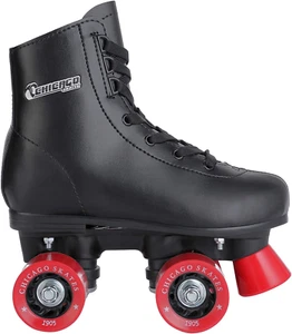 Chicago Boys Rink Roller Skate - Black Youth Quad Skates - Picture 1 of 12