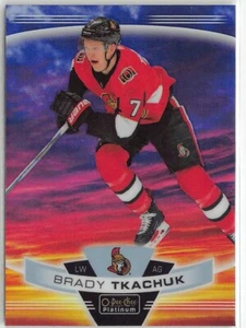 2019-20 O-Pee-Chee Platinum Brady Tkachuk Sunset Parallel Ottawa Senators #126 - Imagen 1 de 2