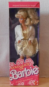 Gold & Lace Barbie doll Mattel 1989 loose in box glitter & glamour - ships free - Picture 1 of 7