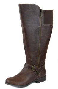 G by Guess dunkelbraune Hailee Damen-Reitstiefel mit Reißverschluss Einzelhandel 139 $ neu - Bild 1 von 5