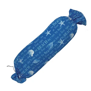 63.5cm Blue Bolster Beach Cushion Meditation Wedge - Picture 1 of 5