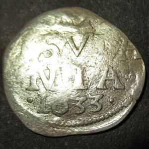 Early date 1633 Certificate Authenticity Dutch Colonial Silver New York Dime Ove - Picture 1 of 4