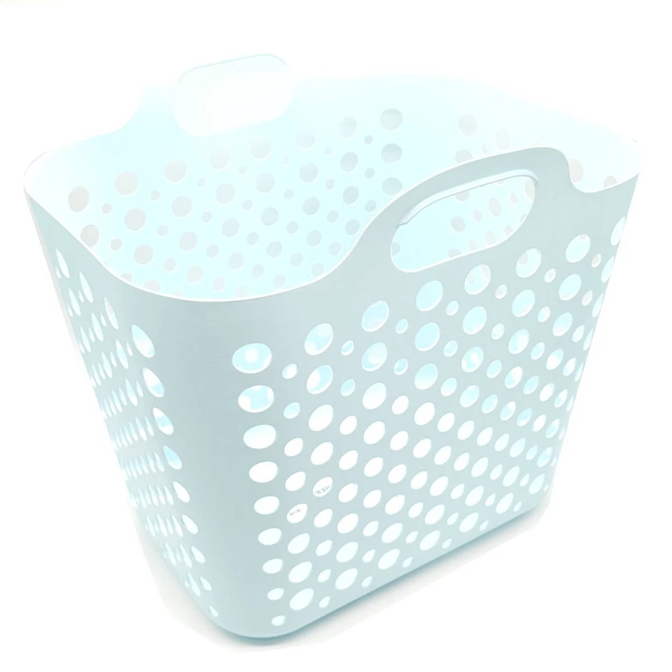 IKEA SLIBB Wäschekorb biegsam, blau flexible Korb mit 2 Griffen 24 l NEU - Bild 1 von 3