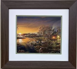 Terry Redlin ""Grundausbildung"" MASSGESCHNEIDERTER GERAHMTER LÄNDLICHER AMERIKANISCHER Kunstdruck - Bild 1 von 3