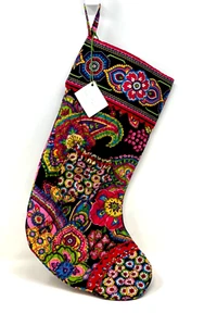 Vera Bradley Symphony In Hue 17" Christmas Stocking Limited Edition New W/Tag - Picture 1 of 16