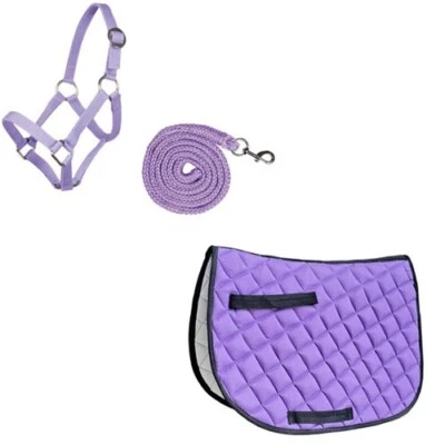 Set Halfter mit Strick und Schabracke für Holzpferd - Bild 1 von 3