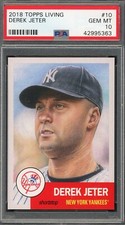 Derek Jeter 2018 Topps Living Baseball Card #10 Graded PSA 10 GEM MINT