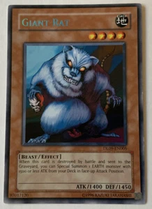 Tarjeta de Liga de Duelista Yugioh Giant Rat DL09-EN005 (Azul) NUEVA - Imagen 1 de 3