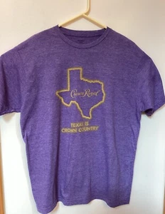 CROWN ROYAL Country XL Purple T Shirt Texas Is Crown Country Whiskey - Picture 1 of 7