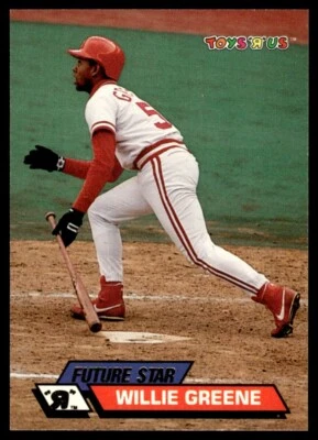 1993 Stadium Club Toys 'R' Us #46 Willie Greene Cincinnati Reds - Image 1 of 2