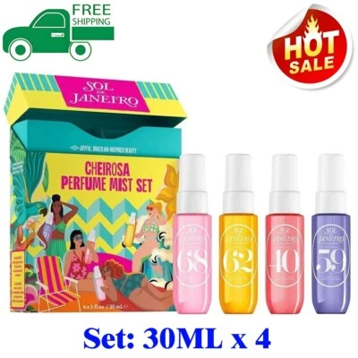 NEW Sol de Janeiro Cheirosa Perfume Mist Set | '40 '59 '62 '68 | 4x 30ml Set UK