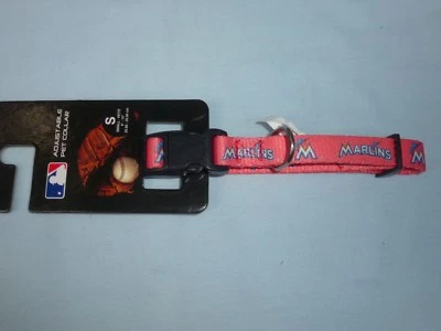 MIAMI MARLINS 9 «- 14» длиной собаки/домашнего животного воротник размер маленький 5/8» широкий новый с Ярлыками от Sparo - Изображение 1 из 4