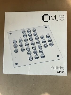 VUE Glass Solitaire 25cm X 25cm Game Board - Image 1 of 4