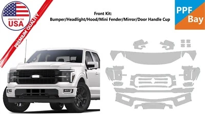 Película de protección de pintura delantera PPF para Ford F-150 Platinum/King Ranch 2024-2025 Foto 1 de 4