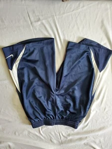 NIKE Basketball Shorts Small Mens No Pockets Blue And White Swoosh - Picture 1 of 12