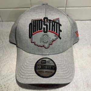 New Era Ohio State Buckeyes 39Thirty Fitted S/M Cap Hat Gray Reflective Logo