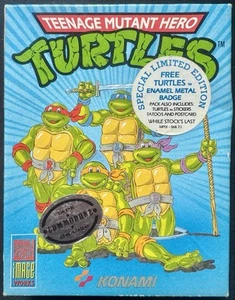 Cassette Teenage Mutant Hero Turtles Commodore 64 C64 suministrado en estuche original - Imagen 1 de 3
