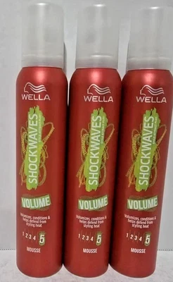Mousse de peinado Wella Shockwaves volumen #5, volúmenes y condiciones Foto 1 de 2