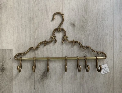 Victorian Trading Co Latón Sólido Parisino Bufanda Perchas con Ganchos Mayordomo Valet Nuevo Foto 1 de 4