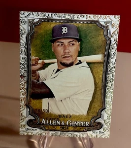 2024 Topps Allen & Ginter - Javy Baez #168 Gold Foil Filagree /50 - Bild 1 von 1