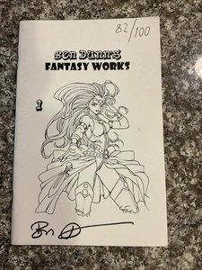 Ben Dunn Firmato & #erd CON SKETCHBOOK 1 FANTASY WORKS EDIZIONE LIMITATA - Foto 1 di 8