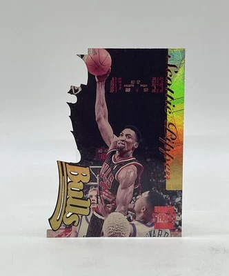 1996-97 Topps Stadium Club Fusion Troquelado #F9 Scottie Pippen Salón de la fama Chicago Bulls Foto 1 de 4