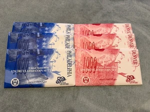 1999 Uncirculated Coin Set Mint- 3 sets ea. Den  and Philadelph  - 6 sets total  - Picture 1 of 7