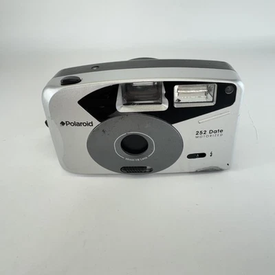 Vintage Polaroid 252 Date 35mm Film Camera Point Shoot Motorized Flash Photograp - Image 1 of 4