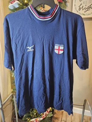 Vintage 1999 IRB Rugby World Cup Mizuno Navy T-Shirt Size Large  - Image 1 of 4