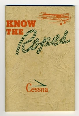 Manual del empleado de Cessna 1951 "Conoce las cuerdas" Foto 1 de 4