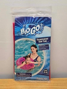 H2O Go! Anello piscina trasparente per bambini nuoto, rosa età 3-6 - Foto 1 di 5