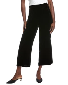 Eileen Fisher Petite Velvet Wide Silk-Blend Ankle Pant Women's - Picture 1 of 6