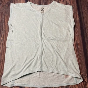 Z by Zella Girl Shirt M 8 10 Light Blue v neck soft teal - Picture 1 of 3