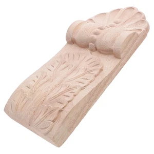 Decorative Wood Onlays: Vintage Carved Appliques - Unfinished Wood Corbels for - Picture 1 of 12