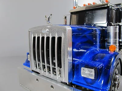 Aluminum Front Hood Grill + Eagle Ornament 1/14 Tamiya R/C King Grand Hauler - Image 1 of 4