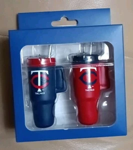 Brand New Minnesota Twins Colossal Tumbler Ornament 2 Pack Set! NWT - Picture 1 of 2