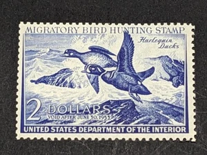US 2 Dollar Department of Interior-Migratory Bird Hunting Stamp 1952 MNH #RW 19 - Picture 1 of 2