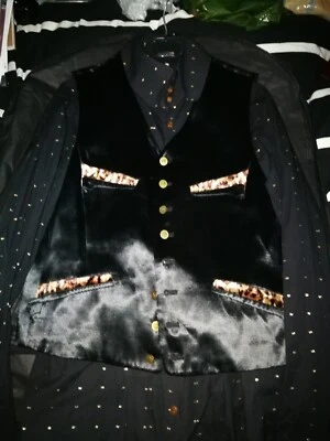 HERMOSO ARCHIVO, RARO CHALECO MATSUDA MARRÓN SIN ESTRUCTURA Foto 1 de 4