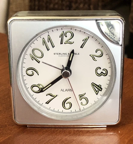 Sterling & Noble Clock Co. A Fun Luminous Hand Travel Alarm Clock Cover