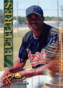 Enrique Ramirez autographed Baseball Card 2000 Royal Rookies Futures Certified 9