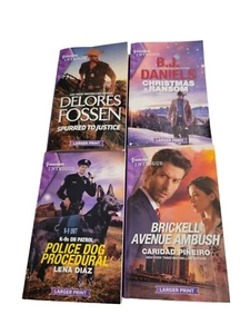 (4) Harlequin Intrigue Romance Books Novels 2022-23 Larger Print - Picture 1 of 6