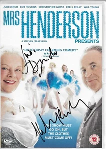 Judi Dench & Kelly Reilly DVD sign "Mrs Henderson Presents" COA 37604 - Picture 1 of 1