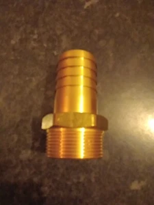 Brass Hose Tail 1.5” BSPT to 1.5” (38mm) - Picture 1 of 2