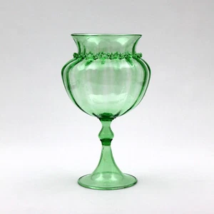 Artisti Barovier & C., große Murano Glas Vase “Coppa Verde” ca. 1920 museal - Bild 1 von 5