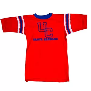 Vtg UC Santa Barbara Shirt Red Blue Women's XL 46-48 University Of California - Picture 1 of 7