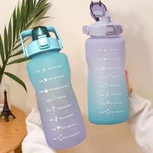 2L Large Capacity Water Bottle Straw Cup - Picture 1 of 11