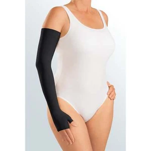 Manga de brazos Mediven Harmony 20-30 mmHg con guantelete y parte superior de seda con cuentas, caja abierta - Imagen 1 de 5