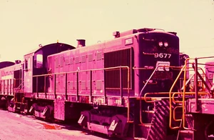 ORIGINAL SLIDE PENN CENTRAL ALCO S-4 #9677 BUFFALO, NY JULY 21, 1974 - Picture 1 of 1