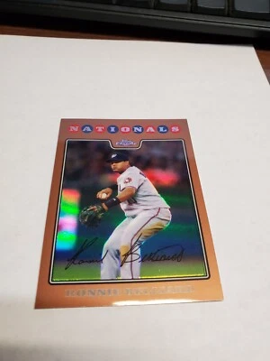 2008 TOPPS CHROME COPPER REFRACTOR #149 SN#/599 RONNIE BELLIARD NATIONALS - Image 1 of 3