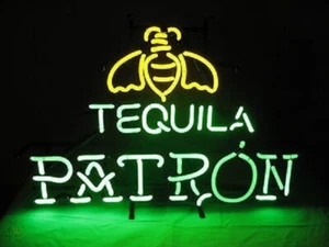Patron Tequila Neon Sign Light Bistro Bar Pub Wall Decor Nightlight Art 24"x20" - Picture 1 of 1